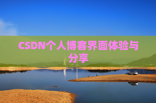 CSDN个人博客界面体验与分享